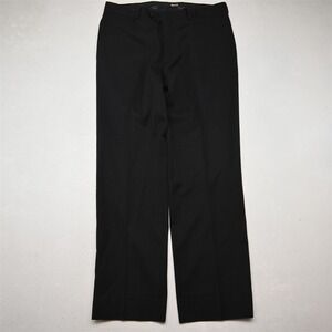 Pronto Uomo 33x30 Gray 100% Wool Flat Front Suit Trouser Mens Pants